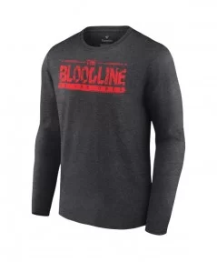 Men's Fanatics Branded Charcoal The Bloodline We The Ones Logo Long Sleeve T-Shirt $12.04 T-Shirts