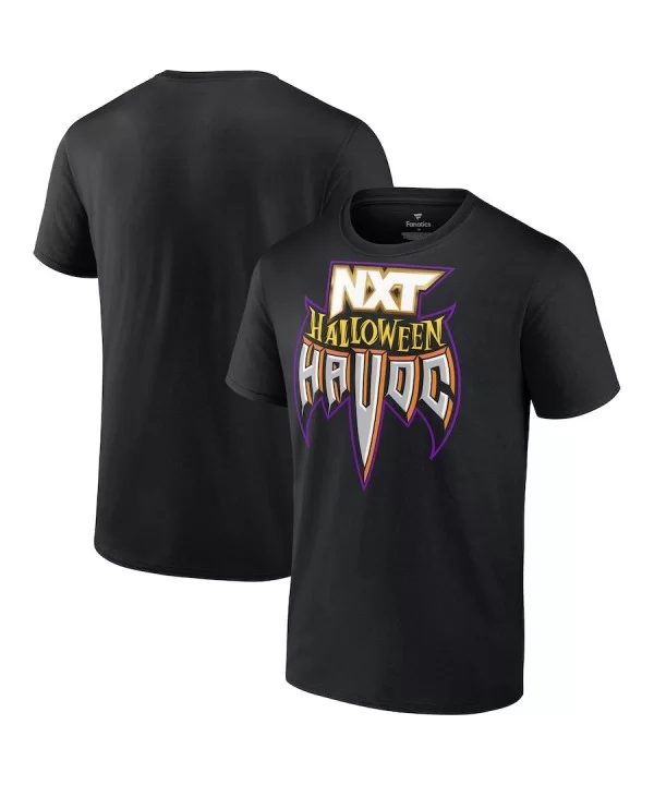 Men's Fanatics Branded Black NXT Halloween Havoc Official Logo T-Shirt $11.28 T-Shirts