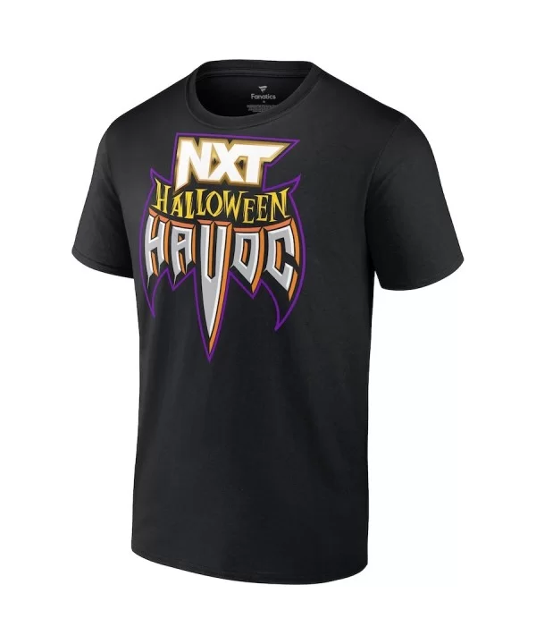 Men's Fanatics Branded Black NXT Halloween Havoc Official Logo T-Shirt $11.28 T-Shirts