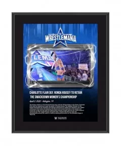 Charlotte Flair 10.5" x 13" WrestleMania 38 Night 1 Sublimated Plaque $9.12 Collectibles