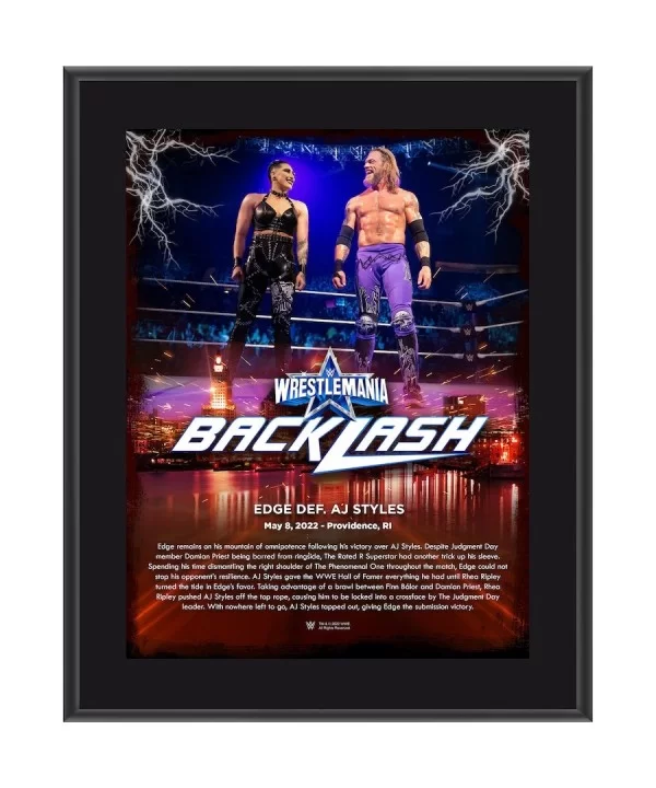 Edge 10.5" x 13" WrestleMania Backlash Sublimated Plaque $8.16 Collectibles