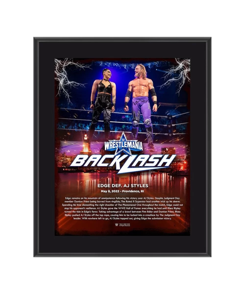 Edge 10.5" x 13" WrestleMania Backlash Sublimated Plaque $8.16 Collectibles