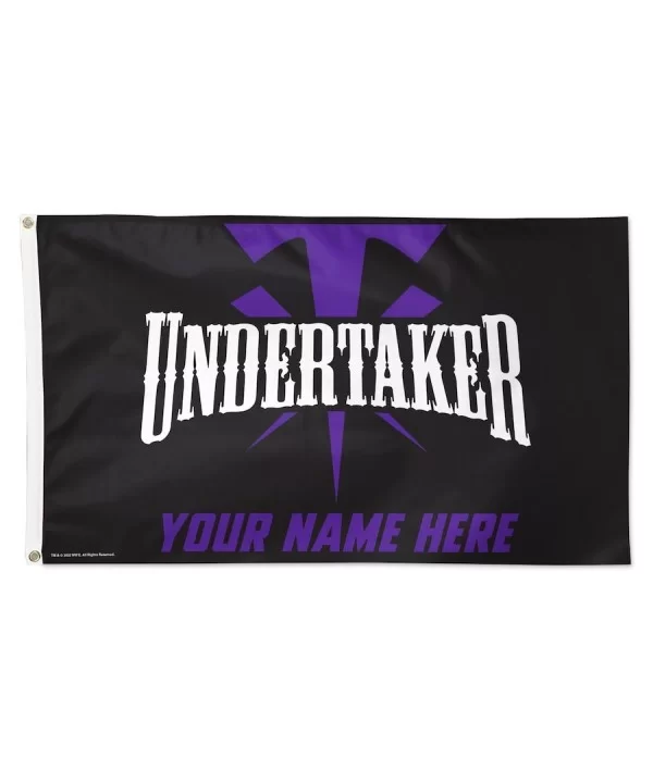 WinCraft The Undertaker 3' x 5' One-Sided Deluxe Personalized Flag $20.00 Home & Office