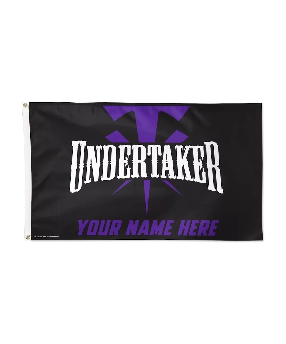 WinCraft The Undertaker 3' x 5' One-Sided Deluxe Personalized Flag $20.00 Home & Office