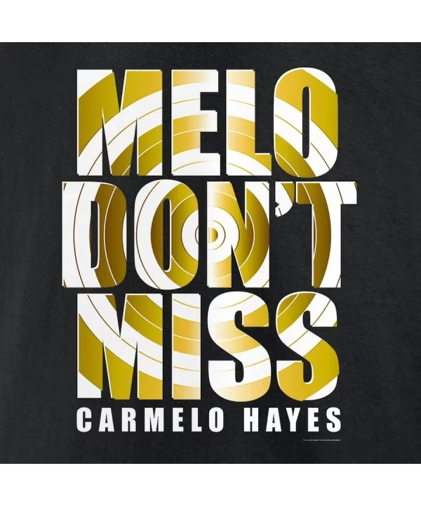 Men's Fanatics Branded Black Carmelo Hayes Melo Don't Miss Pullover Hoodie $12.00 Apparel