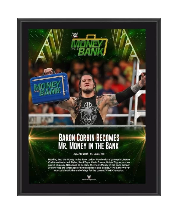 Happy Corbin Framed 10.5" x 13" 2017 Money In The Bank Sublimated Plaque $10.80 Home & Office