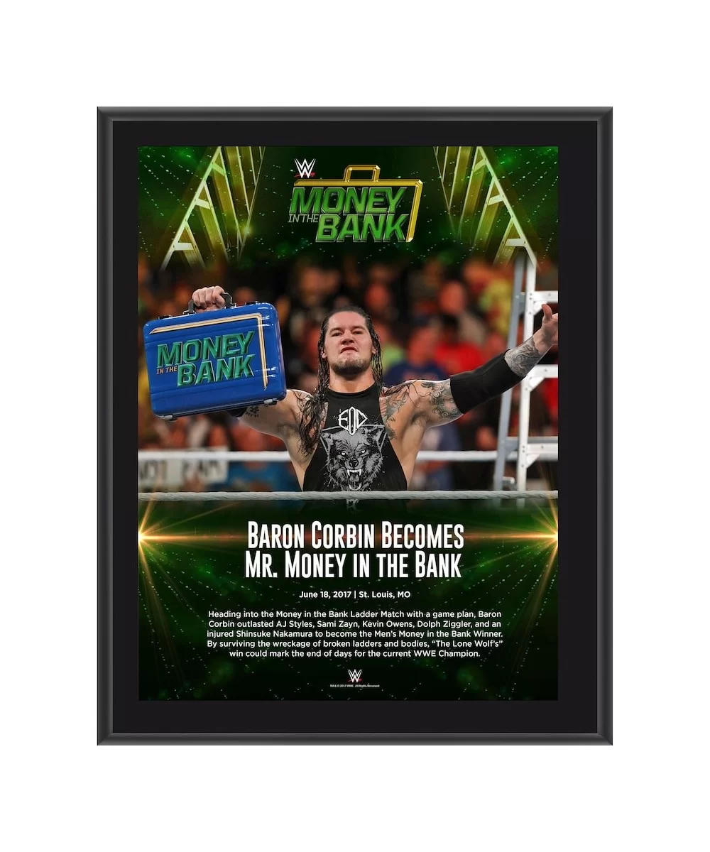 Happy Corbin Framed 10.5" x 13" 2017 Money In The Bank Sublimated Plaque $10.80 Home & Office