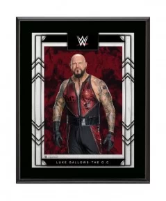 Luke Gallows WWE Framed 10.5" x 13" Sublimated Plaque $7.44 Collectibles