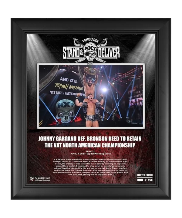 Johnny Gargano WWE Framed 15" x 17" NXT TakeOver: Stand and Deliver Collage - Limited Edition of 250 $25.76 Collectibles