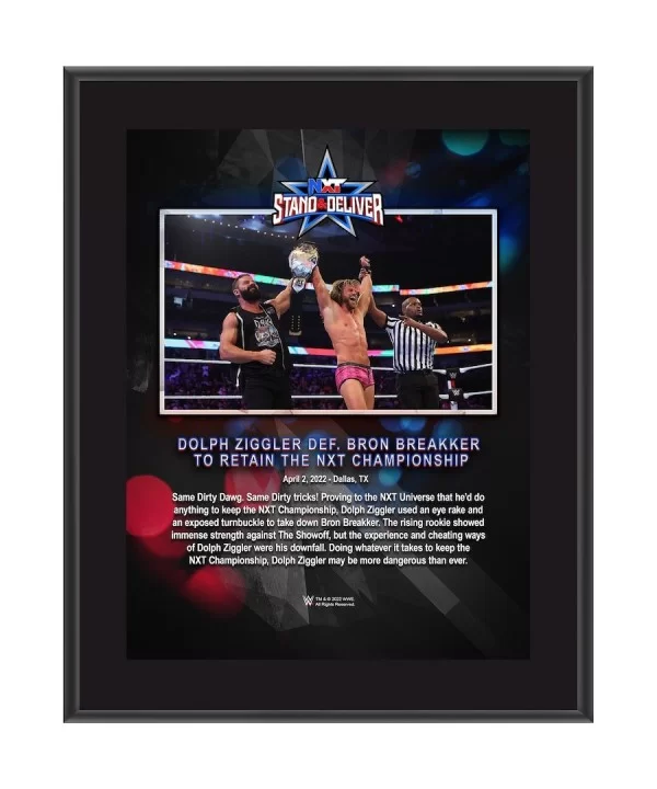 Dolph Ziggler 10.5" x 13" 2022 Stand & Deliver Sublimated Plaque $8.16 Collectibles