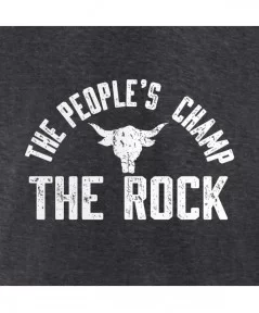 Men's Fanatics Branded Charcoal The Rock The People's Champ T-Shirt $8.40 T-Shirts