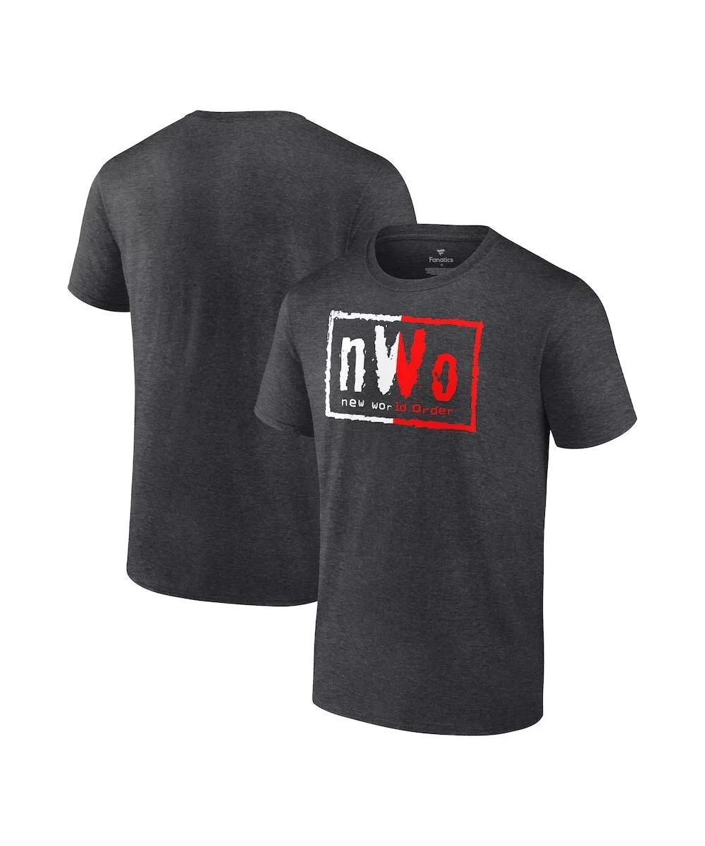 Men's Fanatics Branded Heather Charcoal nWo Split Logo T-Shirt $8.40 T-Shirts