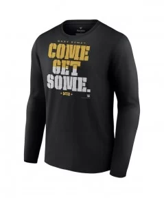 Men's Fanatics Branded Black John Cena Come Get Some Long Sleeve T-Shirt $10.92 T-Shirts