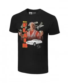 Men's Black Ric Flair Signature Vintage T-Shirt $11.76 T-Shirts