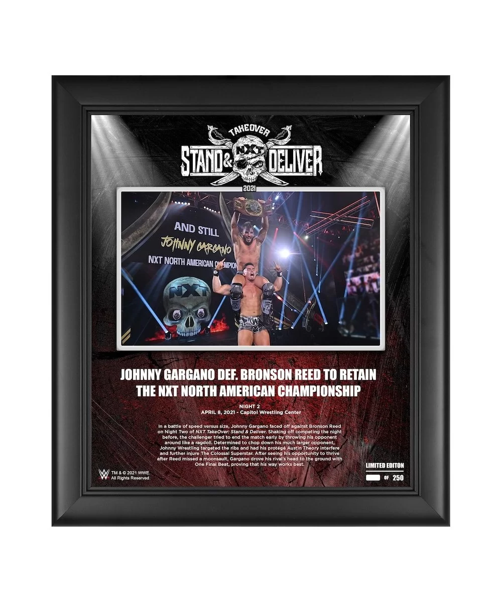 Johnny Gargano WWE Framed 15" x 17" NXT TakeOver: Stand and Deliver Collage - Limited Edition of 250 $27.44 Home & Office