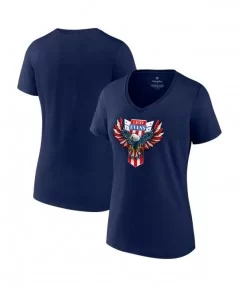 Women's Fanatics Branded Navy Lacey Evans Eagle V-Neck T-Shirt $9.60 T-Shirts