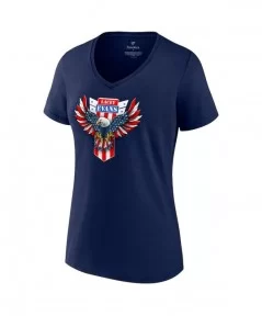 Women's Fanatics Branded Navy Lacey Evans Eagle V-Neck T-Shirt $9.60 T-Shirts