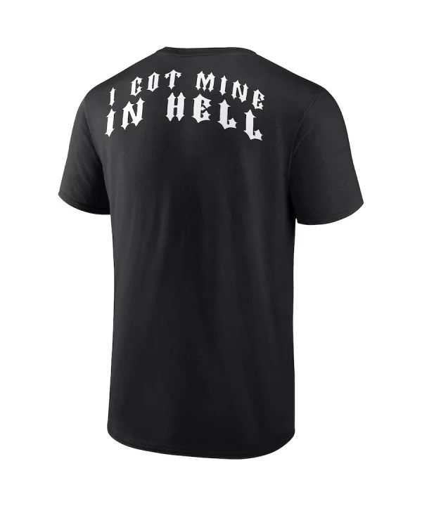 Men's Fanatics Branded Black The Undertaker Taker's Tattoo Shop Retro T-Shirt $8.40 T-Shirts