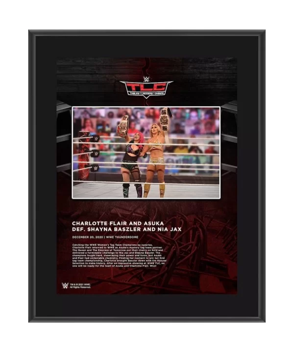 Asuka & Charlotte Flair WWE Framed 10.5" x 13" 2020 TLC Collage $11.04 Collectibles