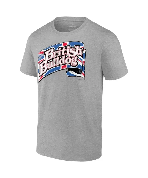 Men's Fanatics Branded Heather Gray British Bulldog Flag T-Shirt $6.94 T-Shirts