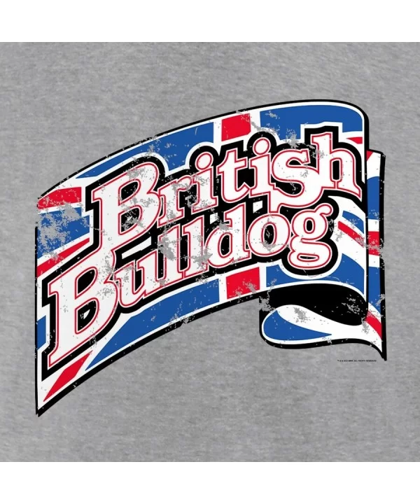 Men's Fanatics Branded Heather Gray British Bulldog Flag T-Shirt $6.94 T-Shirts