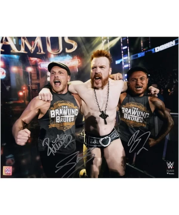 The Brawling Brutes WWE Autographed 16" x 20" Ring Entrance Photo $48.88 Home & Office