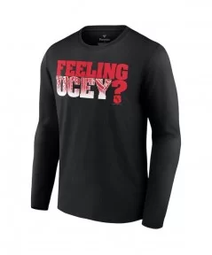 Men's Fanatics Branded Black The Bloodline Feeling Ucey? Long Sleeve T-Shirt $12.88 T-Shirts