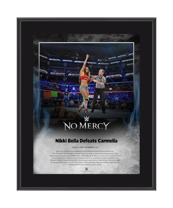 Nikki Bella Framed 10.5" x 13" 2016 No Mercy Sublimated Plaque $9.60 Collectibles