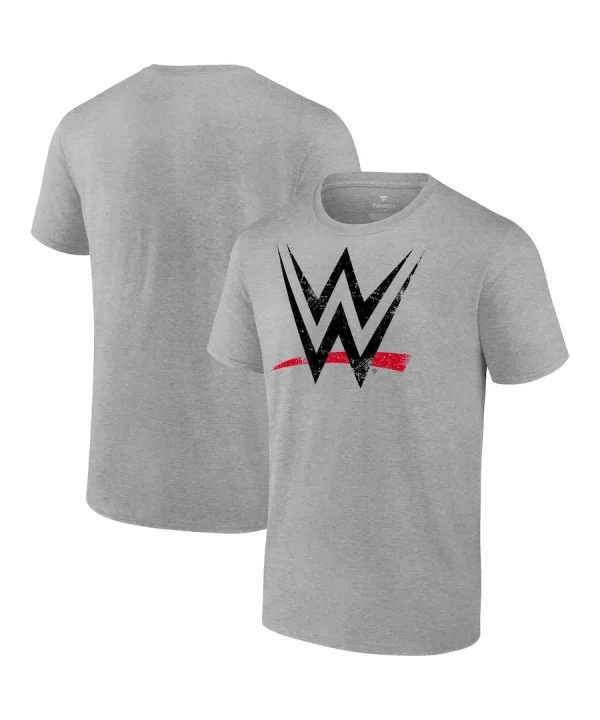 Men's Fanatics Branded Heather Gray WWE Distressed Logo T-Shirt $7.92 T-Shirts