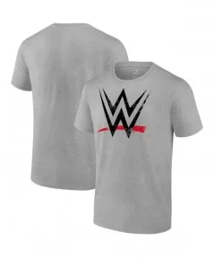 Men's Fanatics Branded Heather Gray WWE Distressed Logo T-Shirt $7.92 T-Shirts