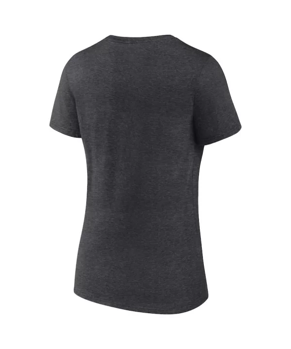 Women's Fanatics Branded Heather Charcoal nWo Split Logo V-Neck T-Shirt $9.60 T-Shirts