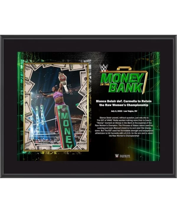 Bianca Belair Framed 10.5" x 13" 2022 Money in the Bank Sublimated Plaque $10.32 Collectibles