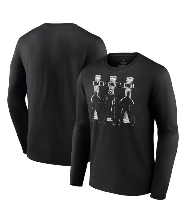 Men's Fanatics Branded Black Imperium Pose Long Sleeve T-Shirt $8.68 T-Shirts