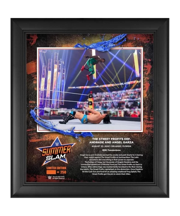 Street Profits WWE Framed 15" x 17" 2020 SummerSlam Collage - Limited Edition of 250 $17.36 Home & Office