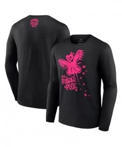 Men's Black Candice LeRae Poison Pixie Long Sleeve T-Shirt $10.64 T-Shirts