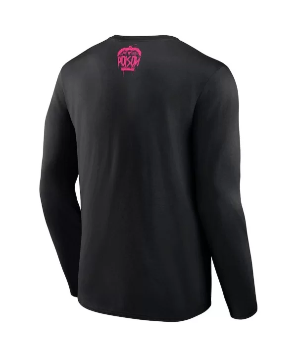 Men's Black Candice LeRae Poison Pixie Long Sleeve T-Shirt $10.64 T-Shirts