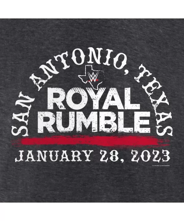 Men's Fanatics Branded Charcoal Royal Rumble 2023 Arch Pullover Hoodie $18.00 Apparel