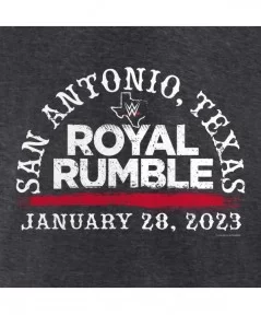 Men's Fanatics Branded Charcoal Royal Rumble 2023 Arch Pullover Hoodie $18.00 Apparel