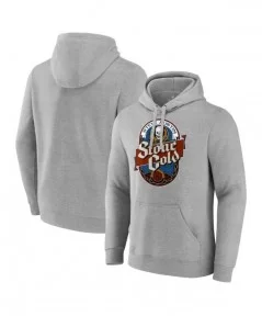 Men's Fanatics Branded Gray "Stone Cold" Steve Austin 101 Proof Label Pullover Hoodie $14.80 Apparel