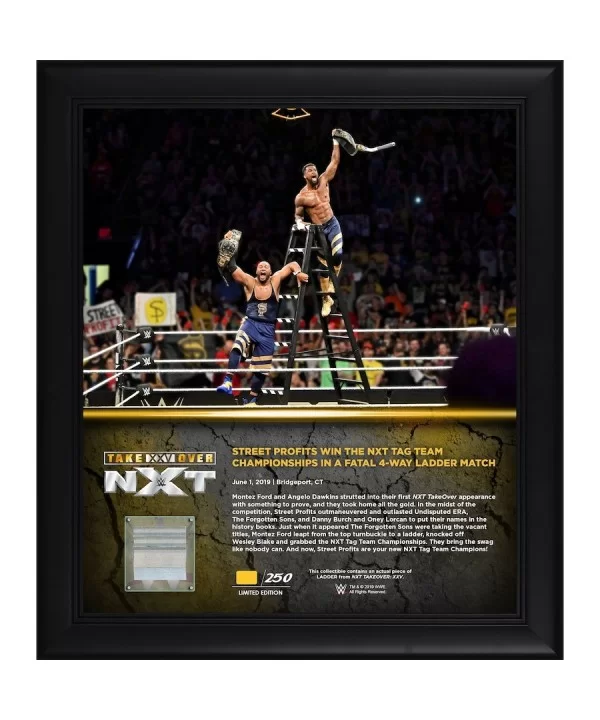 Street Profits WWE Framed 15" x 17" NXT TakeOver XXV Collage with a Piece of Match-Used Ladder - Limited Edition of 250 $22.4...