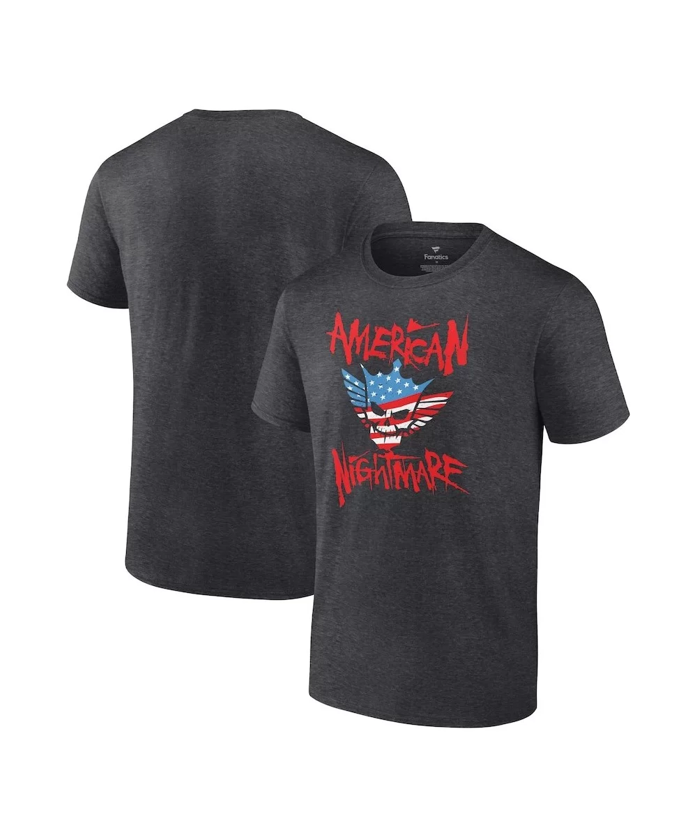 Men's Charcoal Cody Rhodes American Nightmare Logo T-Shirt $7.92 T-Shirts