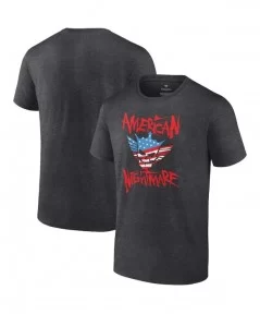 Men's Charcoal Cody Rhodes American Nightmare Logo T-Shirt $7.92 T-Shirts