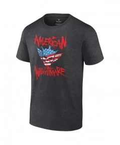 Men's Charcoal Cody Rhodes American Nightmare Logo T-Shirt $7.92 T-Shirts