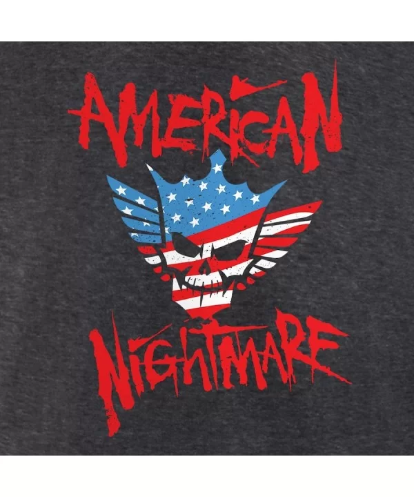 Men's Charcoal Cody Rhodes American Nightmare Logo T-Shirt $7.92 T-Shirts