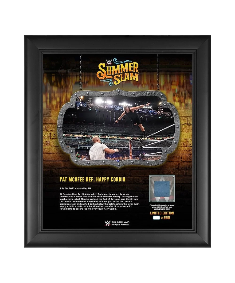 Pat McAfee 15" x 17" 2022 SummerSlam Collage with a Piece of Match-Used Canvas - Limited Edition of 250 $22.40 Home & Office