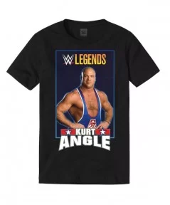 Men's Black Kurt Angle Legends T-shirt $6.68 T-Shirts