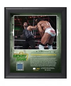 Roman Reigns Framed 15" x 17" 2018 Money In The Bank Collage with a Piece of Match-Used Canvas - Limited Edition of 250 $21.8...