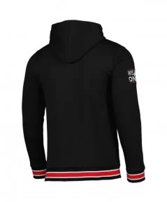 Men's Black Roman Reigns Chenille Logo Pullover Hoodie $12.54 Apparel