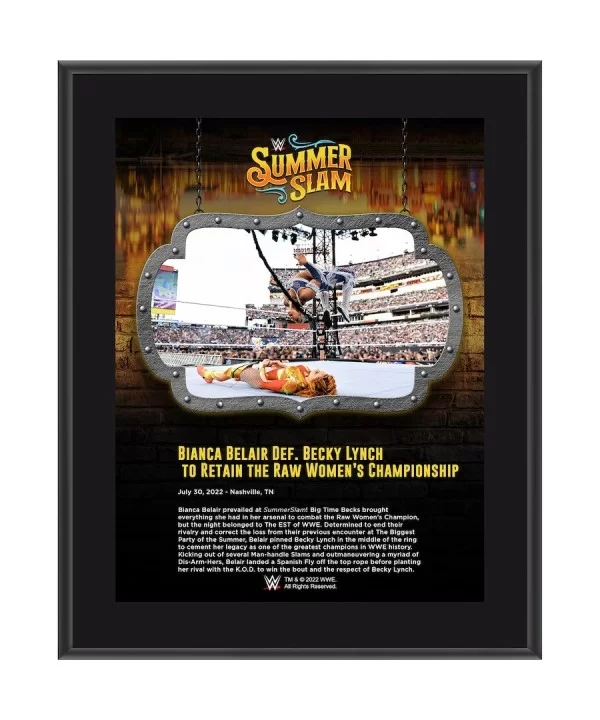 Bianca Belair 10.5" x 13" 2022 SummerSlam Sublimated Plaque $7.44 Home & Office