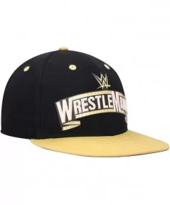 Men's Black/Gold WrestleMania 39 Baseball Snapback Hat $7.68 Apparel